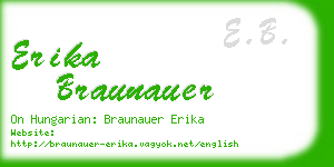 erika braunauer business card